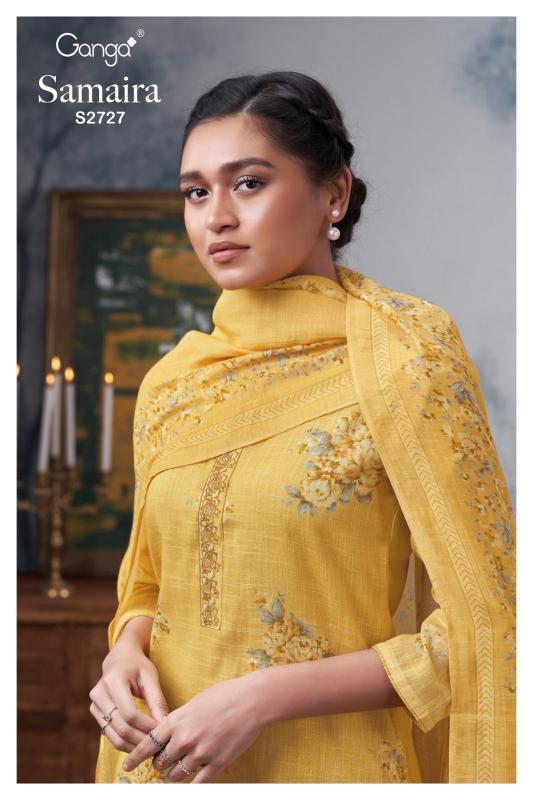 Ganga SAMAIRA 2727 Dress Materials Wholesale catalog