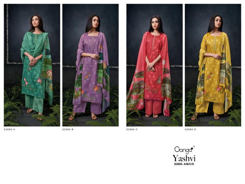 Ganga YASHVI 2685 Dress Materials Wholesale catalog