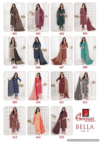 Ganpati Bella Vol-4 – Kurti Pant With Dupatta - Wholesale Catalog