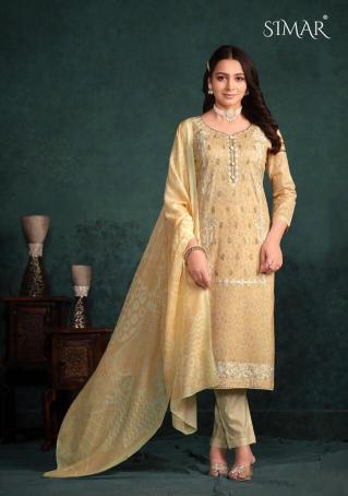 Glossy Simar Sanaz Designer Digital Printed Salwar Suit Wholesale catalog