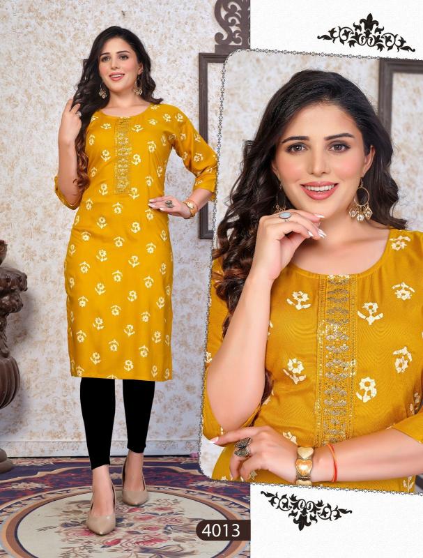GOLDEN SWEET PIXIE-2 Kurti Wholesale catalog