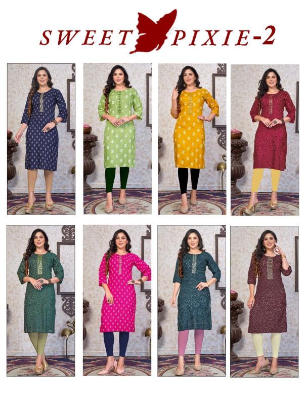 GOLDEN SWEET PIXIE-2 Kurti Wholesale catalog