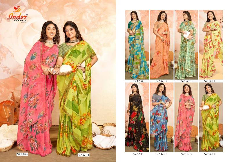 INDER SILK MILLS CLASS ROOM 5737 Saree Wholesale catalog