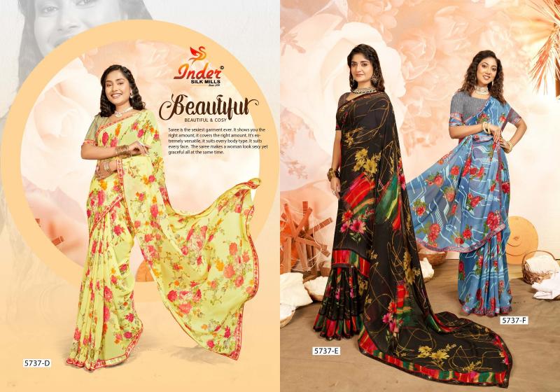 INDER SILK MILLS CLASS ROOM 5737 Saree Wholesale catalog