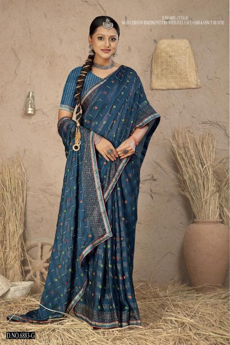 INDER SILK MILLS GOOGLE 6883 Saree Wholesale catalog