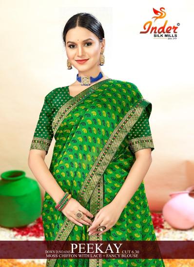 INDER SILK MILLS PEEKAY Saree Wholesale catalog