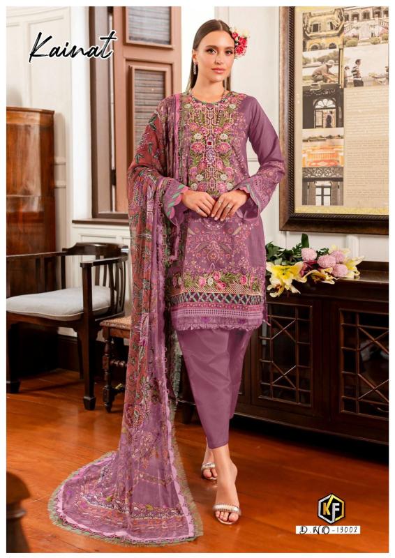 Keval Kainat Vol 13 Heavy Luxury Lawn Collection Dress Material Wholesale catalog