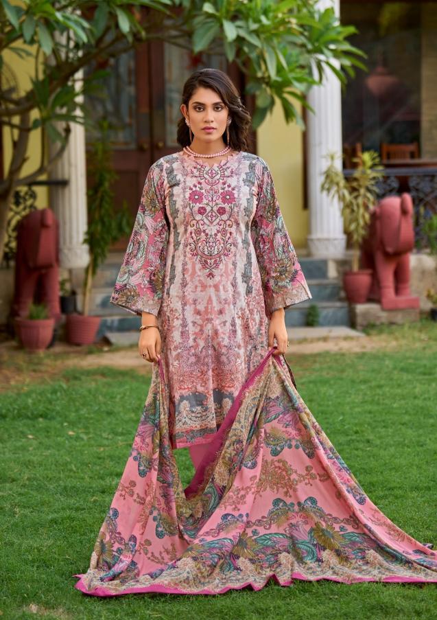 Kross Naira Vol 2 Chiffon Dupatta Dress Material Wholesale catalog