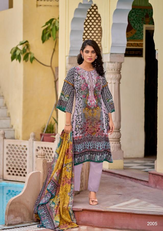 Kross Naira Vol 2 Cotton Dupatta Dress Material Wholesale catalog