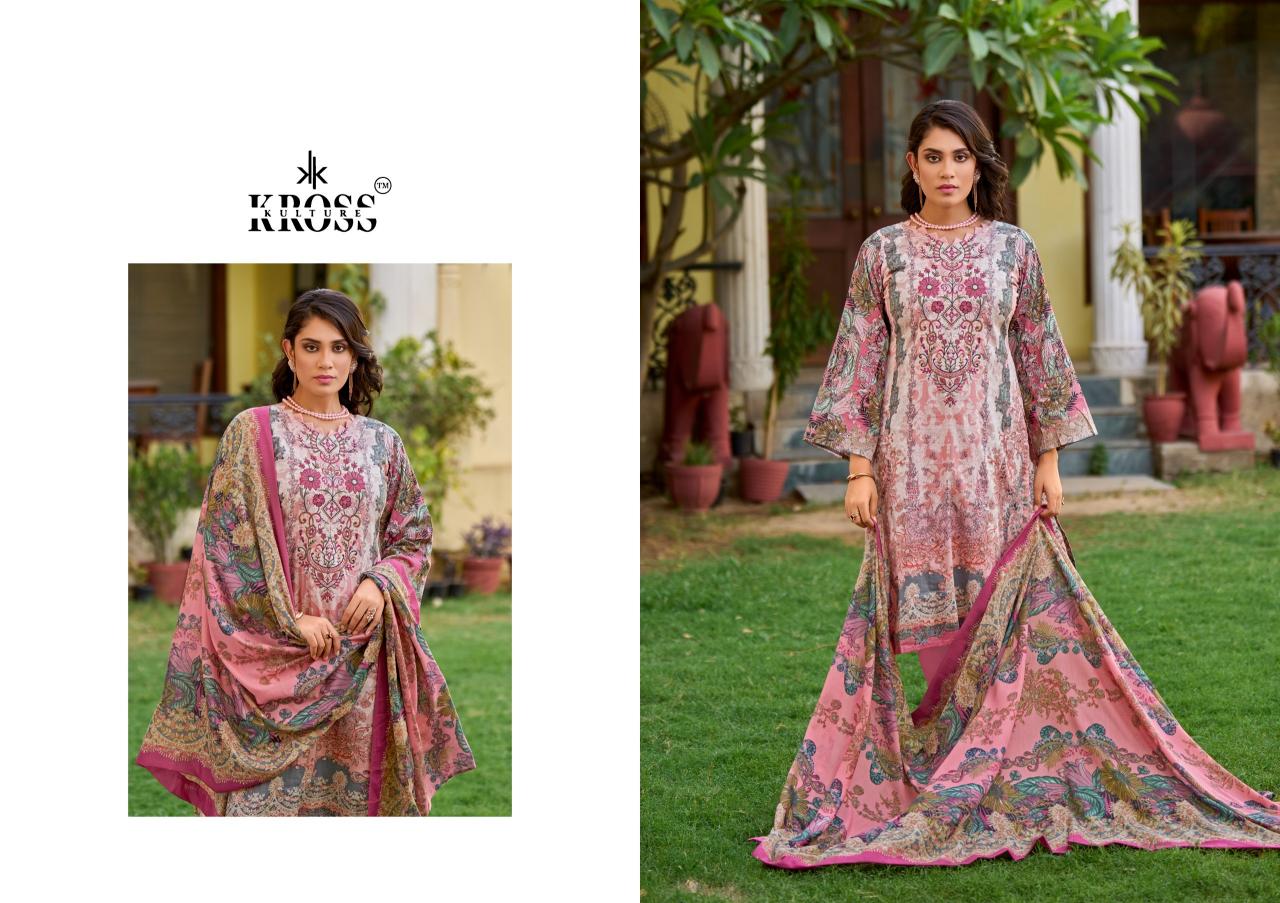 Kross Naira Vol 2 Cotton Dupatta Dress Material Wholesale catalog