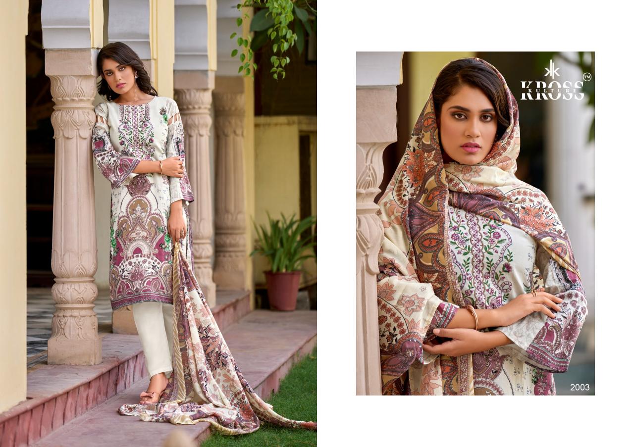 Kross Naira Vol 2 Cotton Dupatta Dress Material Wholesale catalog