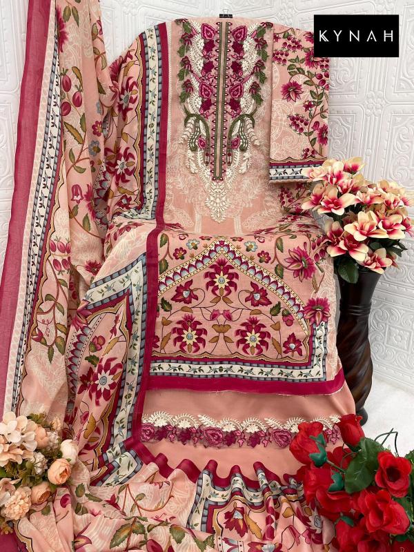 Kynah 2163 Chiffon Dupatta Salwar Kameez Wholesale catalog