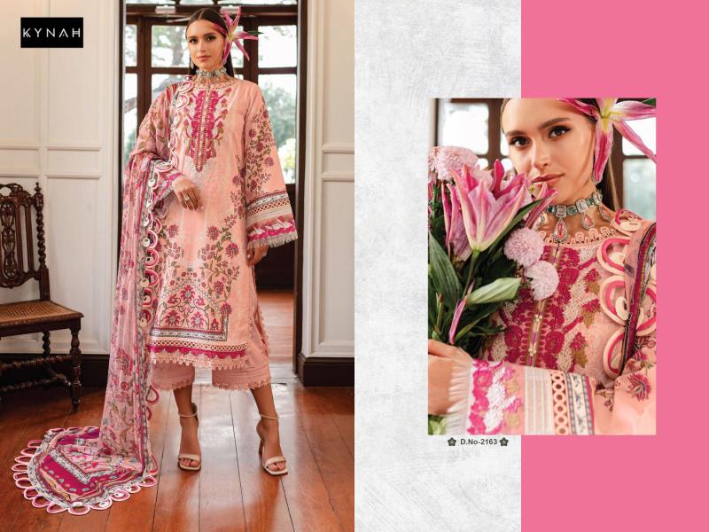 Kynah 2163 Chiffon Dupatta Salwar Kameez Wholesale catalog