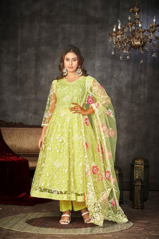 Lalita 01 Fancy Net Embroidered Salwar Kameez Wholesale catalog