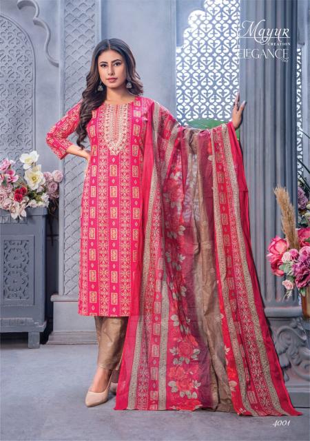 Mayur Elegance Vol-4 – Kurti Pant With Dupatta - Wholesale Catalog