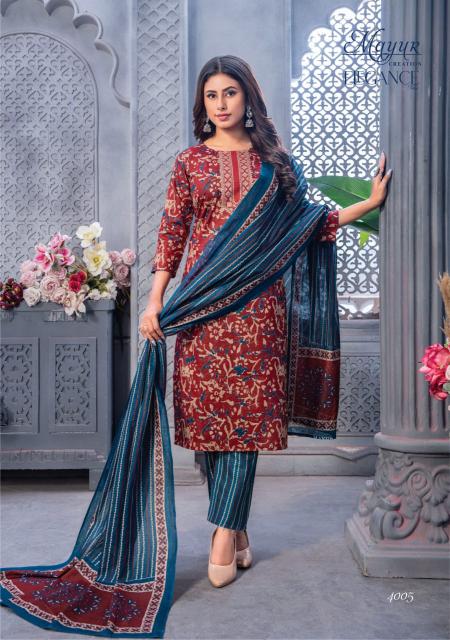 Mayur Elegance Vol-4 – Kurti Pant With Dupatta - Wholesale Catalog