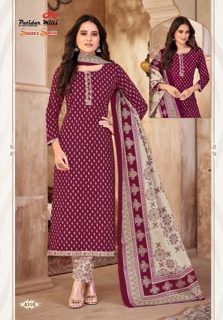 Patidar Season Special Vol 43 Cotton Printed Dress Material Wholesale cataloga