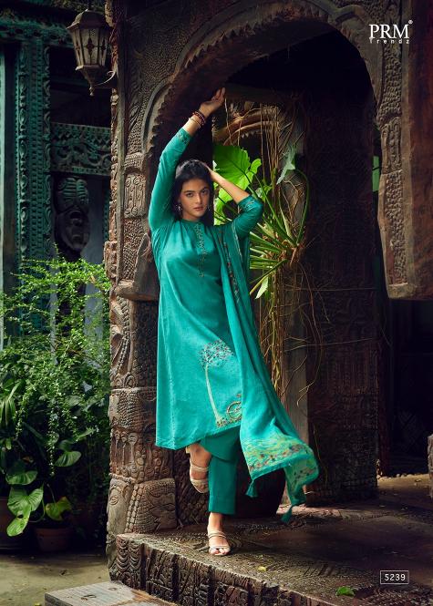 Prm Aaghosh Muslin Silk Designer Dress Material Wholesale catalog