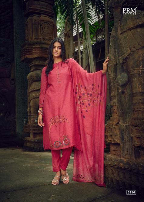 Prm Aaghosh Muslin Silk Designer Dress Material Wholesale catalog