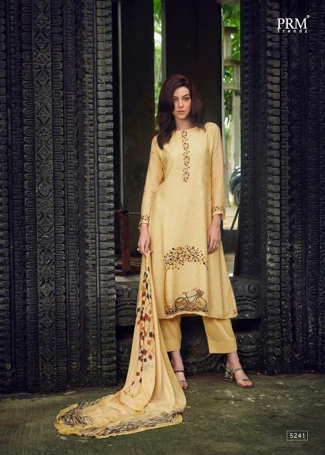Prm Aaghosh Muslin Silk Designer Dress Material Wholesale catalog