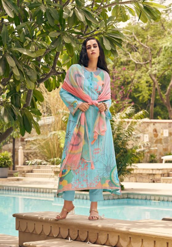 Prm Sunkissed Lawn Cotton Designer Dress Material Wholesale catalog