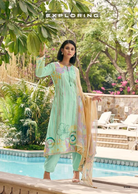 Prm Sunkissed Lawn Cotton Designer Dress Material Wholesale catalog