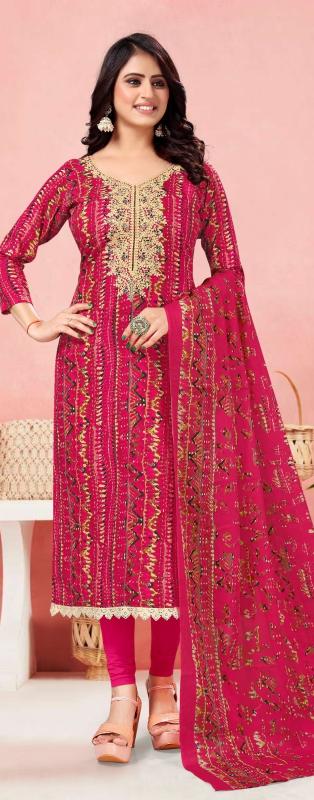 Radhika Azara Lotus Cotton Printed Dress Material Wholesale catalog