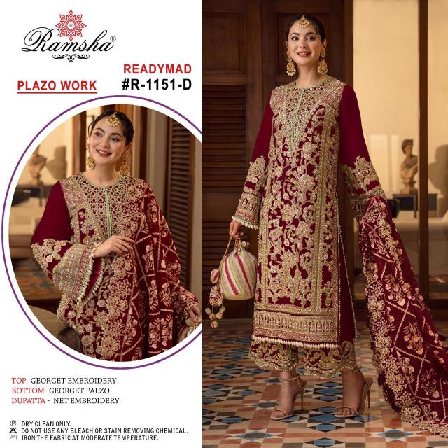 Ramsha R A To D Georgette Salwar Kameez Wholesale catalog