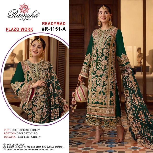 Ramsha R A To D Georgette Salwar Kameez Wholesale catalog