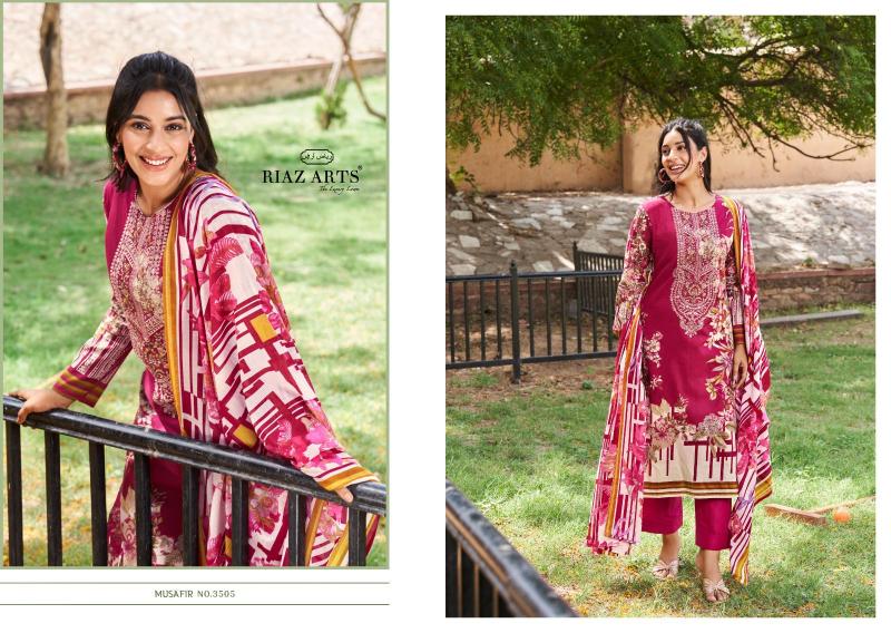 Riaz Arts Musafir Vol 8 Lawn Digital Printed Dress Material Wholesale catalog