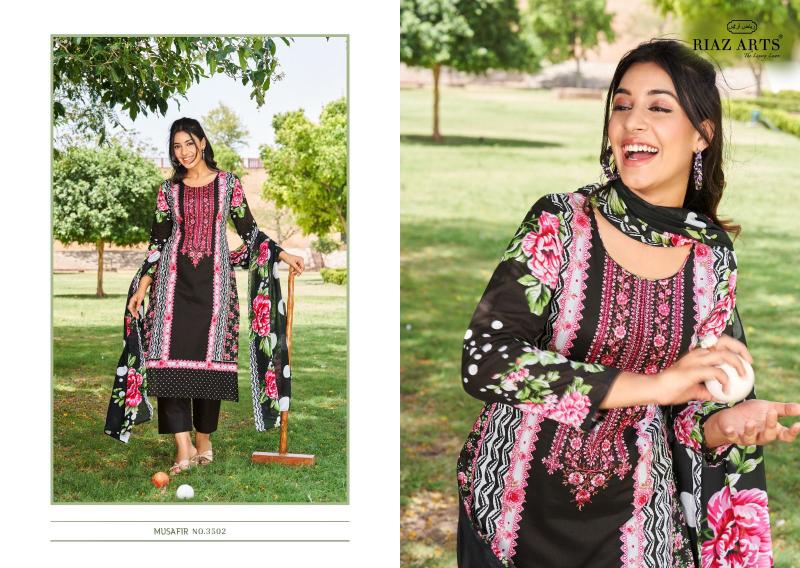 Riaz Arts Musafir Vol 8 Lawn Digital Printed Dress Material Wholesale catalog