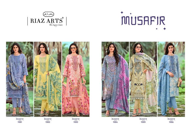 Riaz Arts Musafir Vol 9 Lawn Digital Printed Dress Material Wholesale catalog