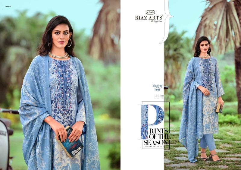 Riaz Arts Musafir Vol 9 Lawn Digital Printed Dress Material Wholesale catalog