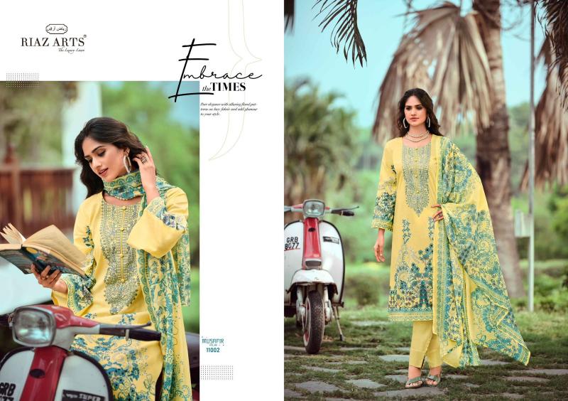 Riaz Arts Musafir Vol 9 Lawn Digital Printed Dress Material Wholesale catalog
