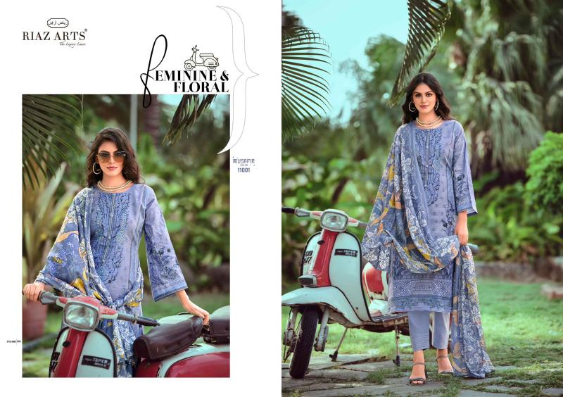 Riaz Arts Musafir Vol 9 Lawn Digital Printed Dress Material Wholesale catalog
