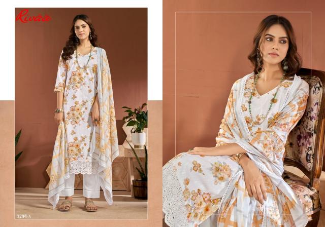 Rivaa Jivana Italian Lawn Digital Dress Material Wholesale catalog