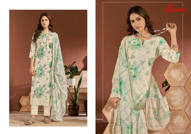 Rivaa Jivana Italian Lawn Digital Dress Material Wholesale catalog