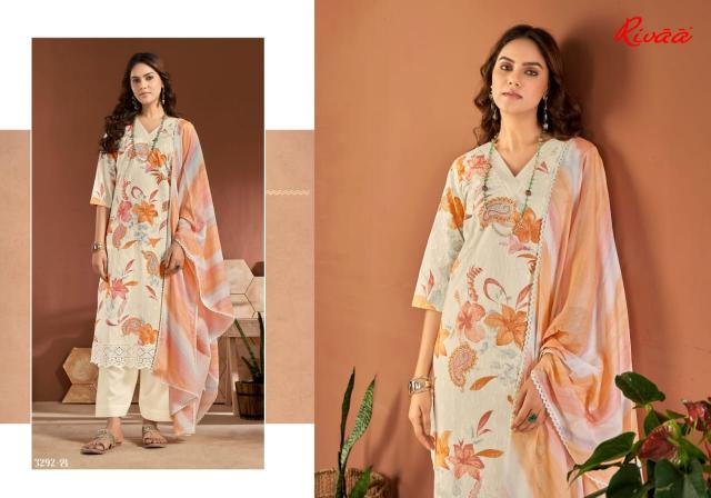 Rivaa Jivana Italian Lawn Digital Dress Material Wholesale catalog
