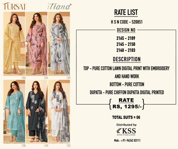 Sahiba FURSAT Dress Material Wholesale catalog