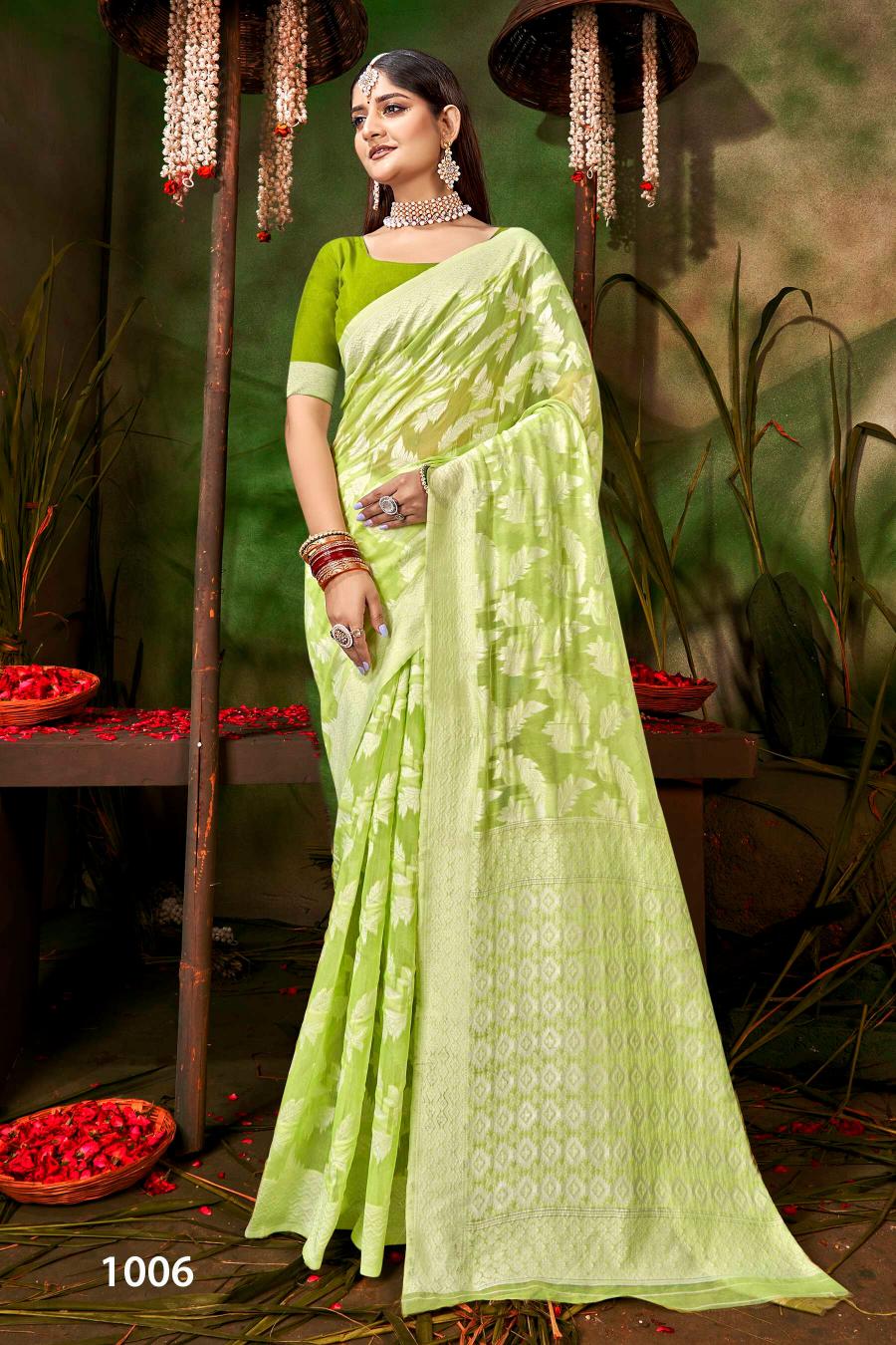 Saroj Ocean Cotton  Vol.1 Soft cotton rich pallu saree Saree Wholesale catalog    