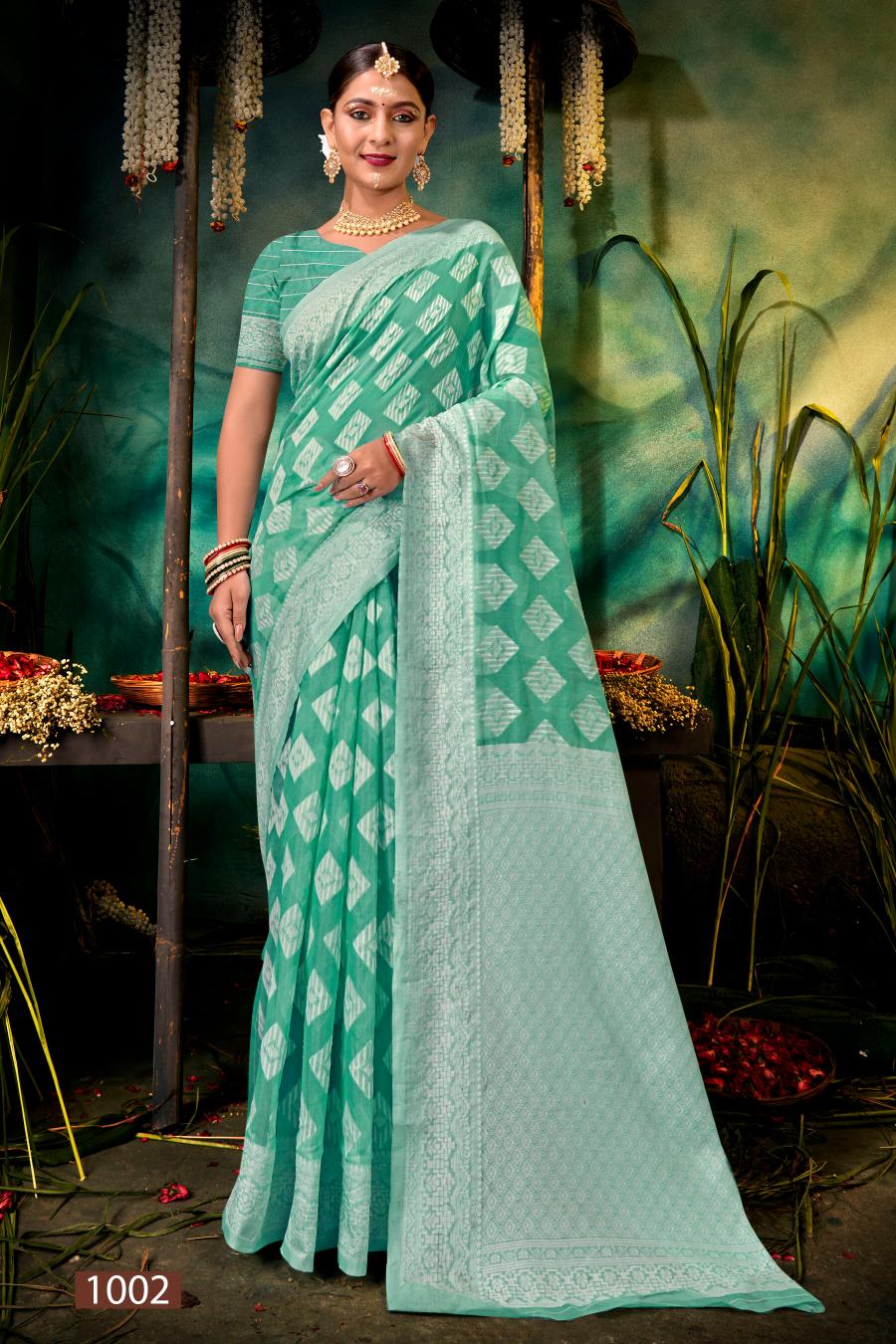 Saroj Ocean Cotton  Vol.2 Soft cotton rich pallu saree Saree Wholesale catalog    