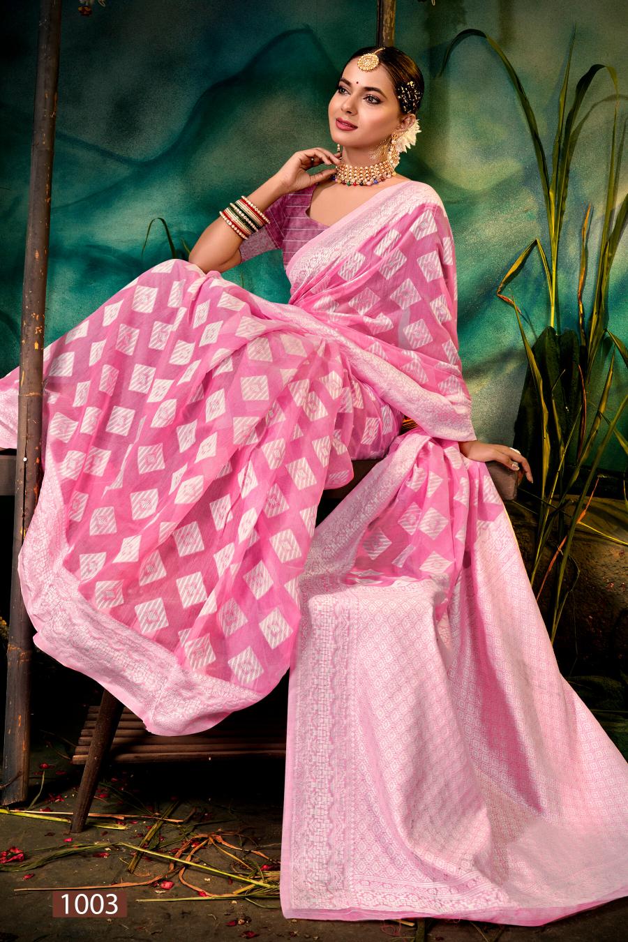 Saroj Ocean Cotton  Vol.2 Soft cotton rich pallu saree Saree Wholesale catalog    