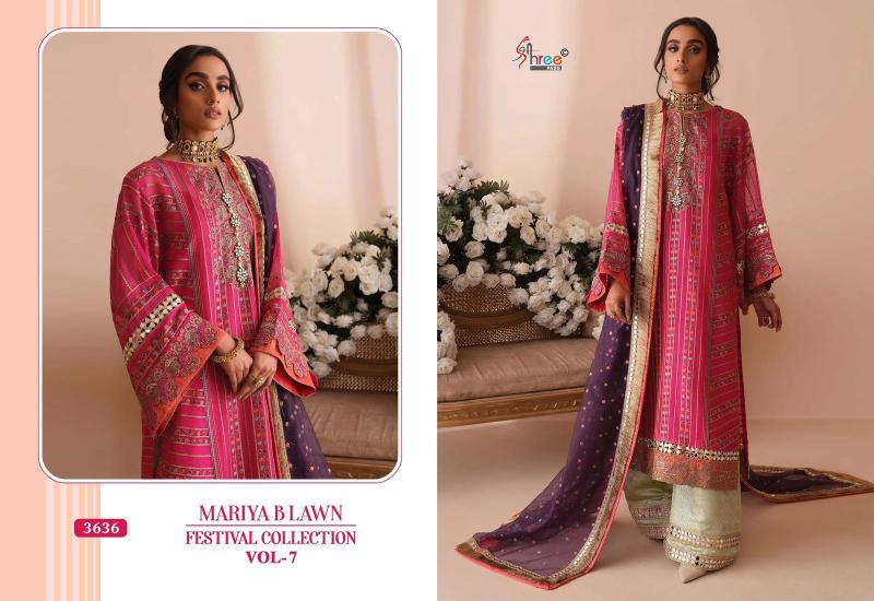 Shree Mariya B Lawn Festival Collection Vol 7 Salwar Suit Wholesale catalog