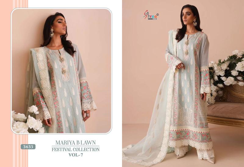 Shree Mariya B Lawn Festival Collection Vol 7 Salwar Suit Wholesale catalog