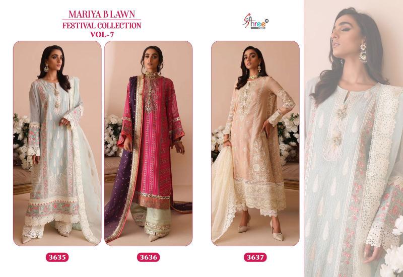Shree Mariya B Lawn Festival Collection Vol 7 Salwar Suit Wholesale catalog