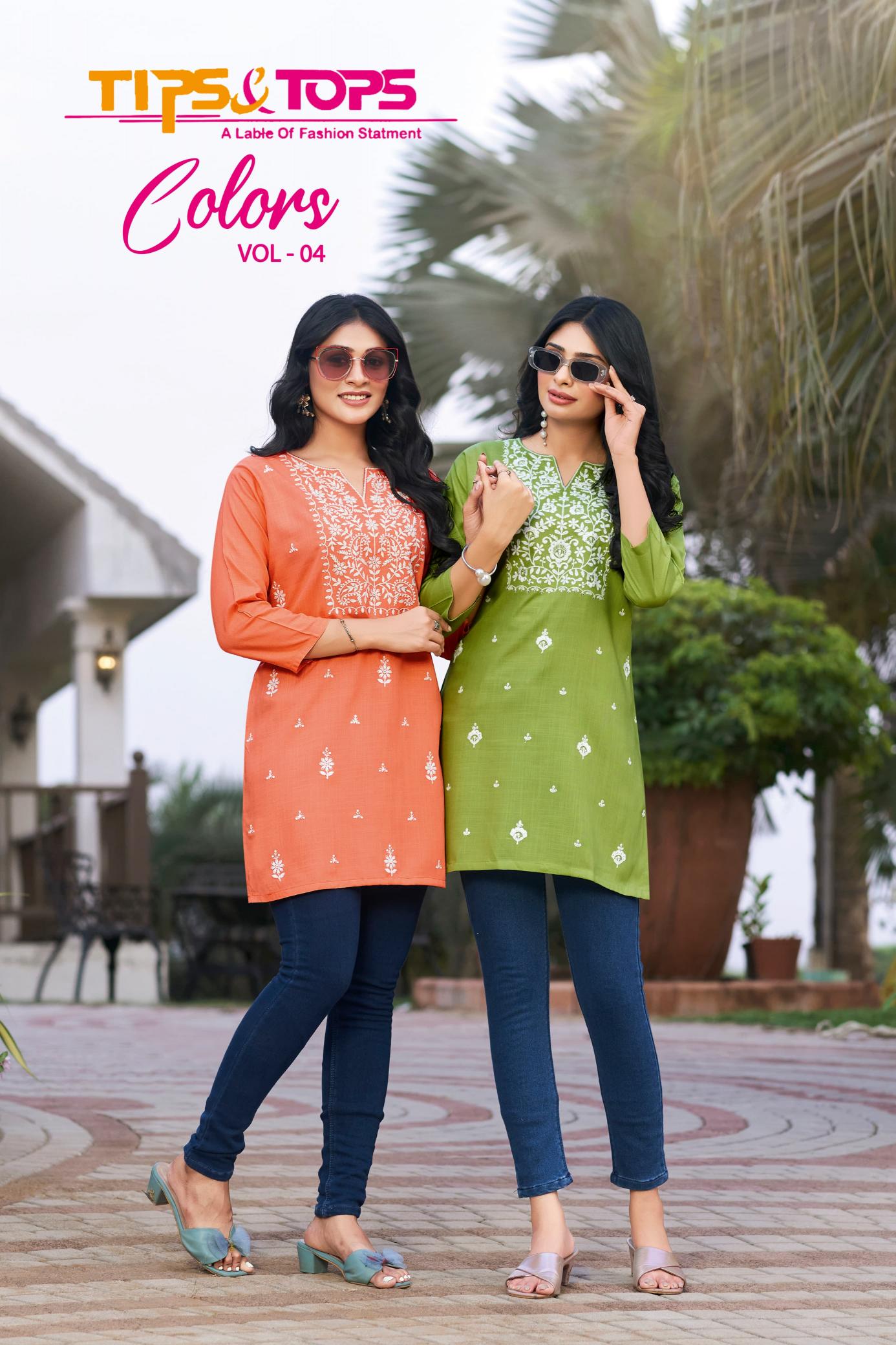TIPS & TOPS COLORS VOL 04 Kurti Wholesale catalog