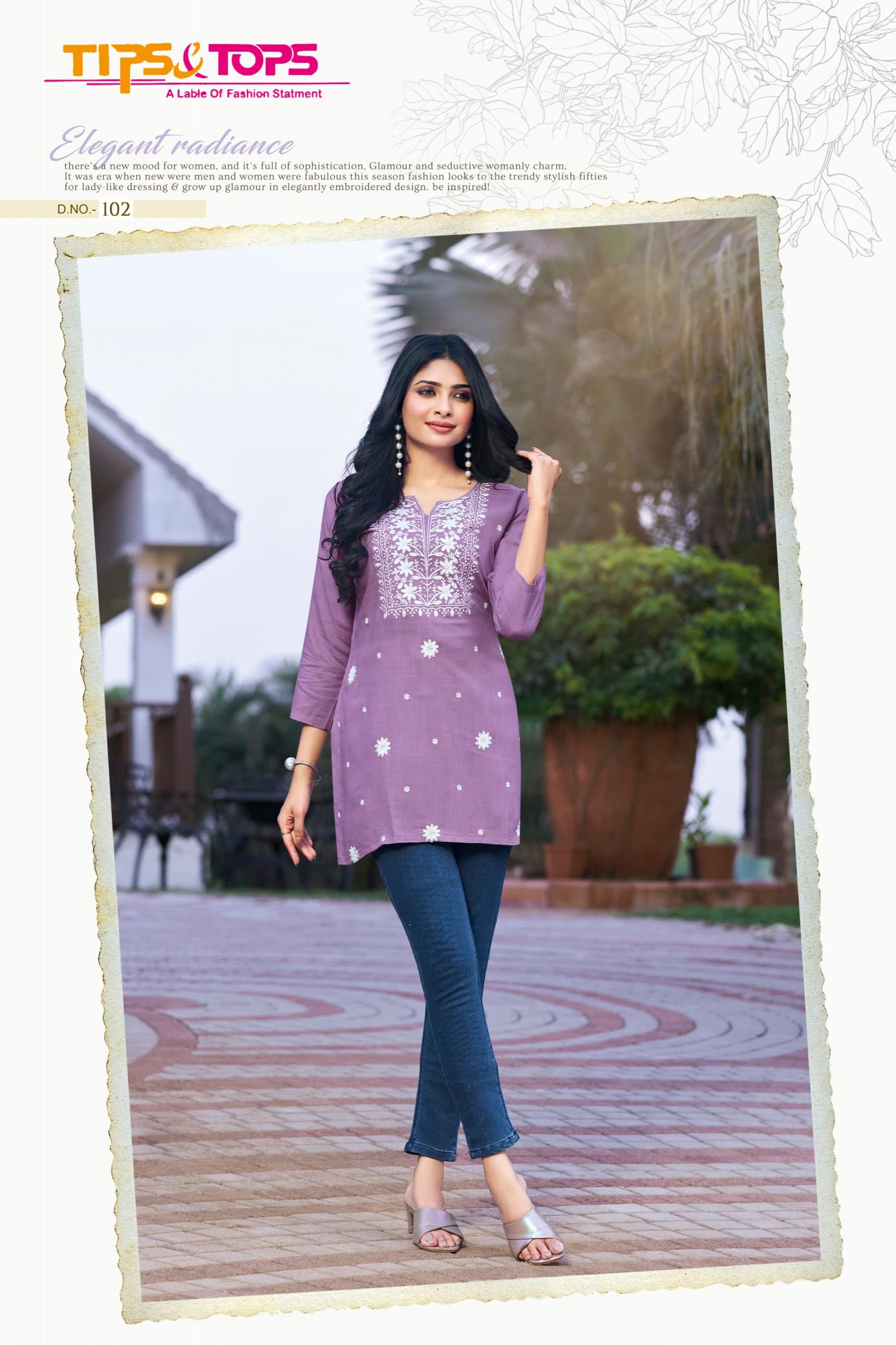 TIPS & TOPS COLORS VOL 04 Kurti Wholesale catalog