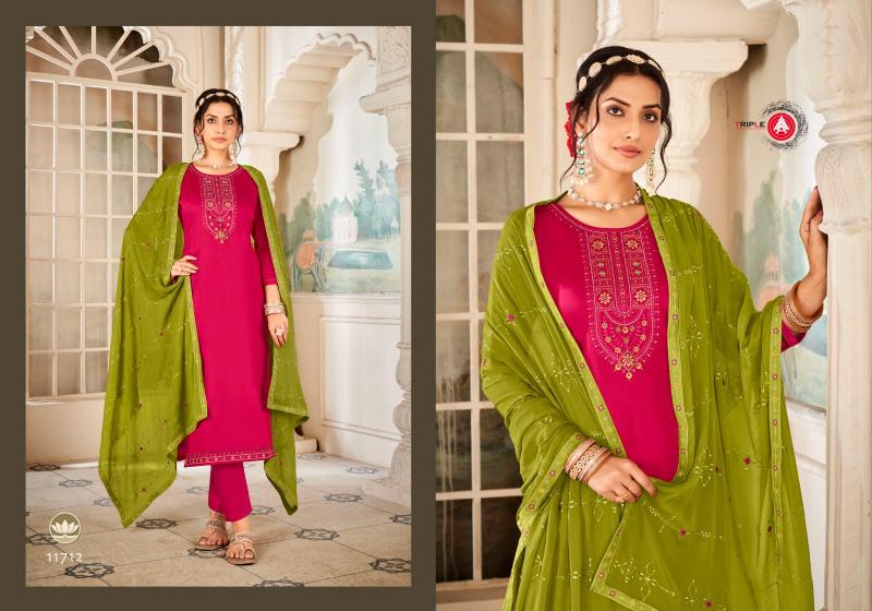 Triple Aaa Sachi Jam Silk Designer Salwar Suits Wholesale catalog