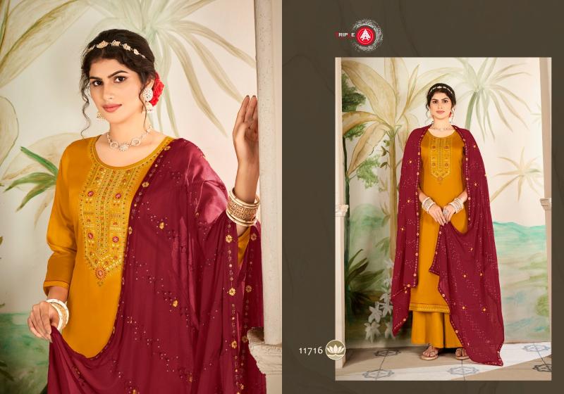 Triple Aaa Sachi Jam Silk Designer Salwar Suits Wholesale catalog