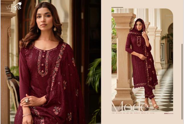 Vouch Nooreh Chinon Embroidered Salwar Kameez Wholesale catalog